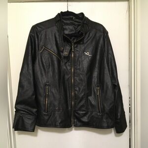 Women’s Black Faux Leather Jacket
